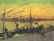 Coal Barges (nn04) Vincent Van Gogh